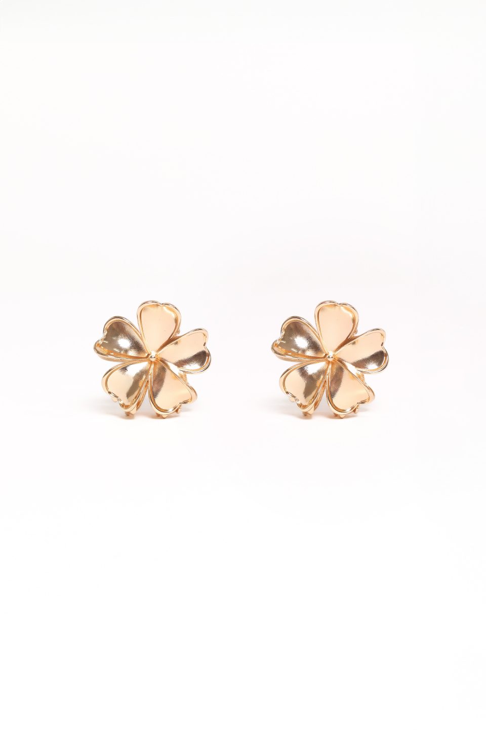 Tiffany 2 Pack Flower Hair Clips - Gold