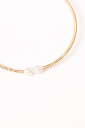 Tilda Bracelet – Gold/Pearl