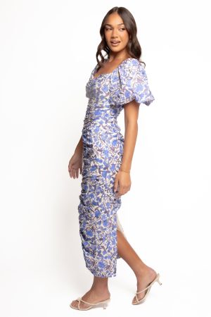 Trinity Midi Dress – Blue