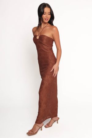 Tucker Midi Dress – Brown