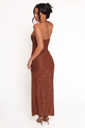 Tucker Midi Dress – Brown
