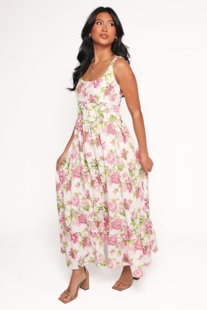 Tullia Maxi Dress – Pink Floral