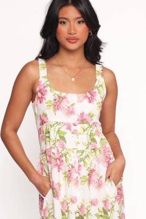 Tullia Maxi Dress – Pink Floral