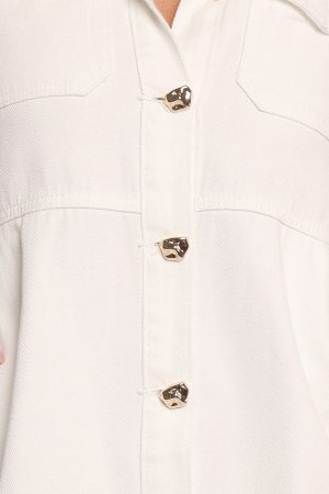 Turner Denim Dress – White Denim