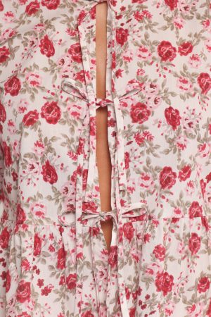 Tyra Top – Red Floral