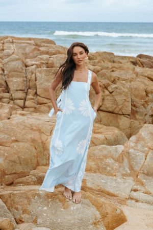 Valeria Maxi Dress – Blue