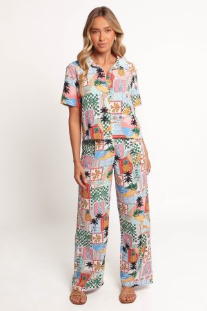 Valeria Pants – Off White Multi