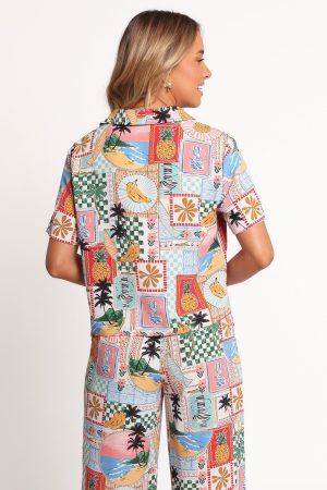 Valeria Shirt – Off White Multi