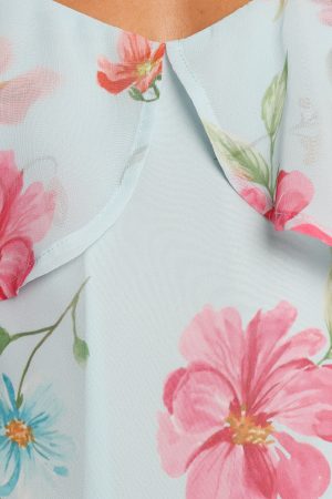 Valeria Skirt Set – Blue Floral