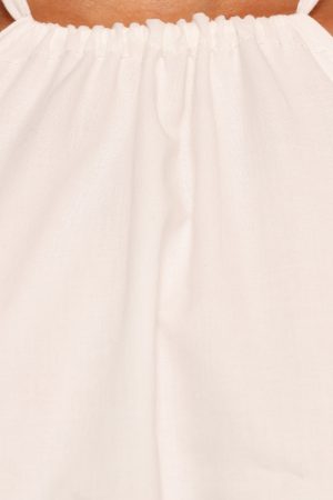 Vanessa Halterneck Top – White
