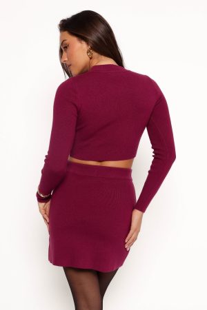 Vara Two Piece Set – Plum