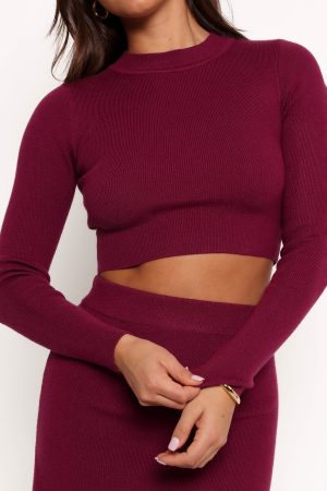 Vara Two Piece Set – Plum