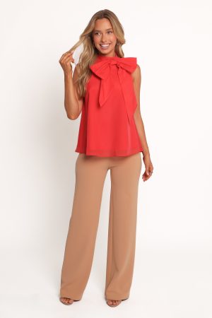Venice Bow Top – Red