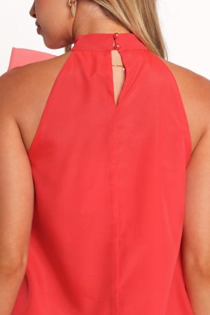 Venice Bow Top – Red