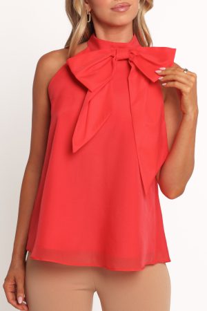 Venice Bow Top – Red