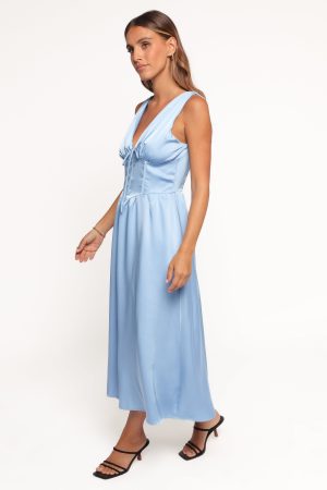 Verena Midi Dress – Periwinkle Blue