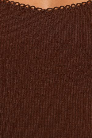 Verona Knit Top – Brown