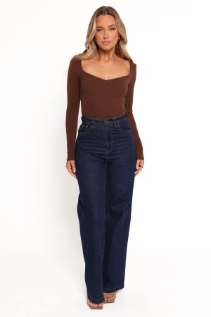 Verona Knit Top – Brown