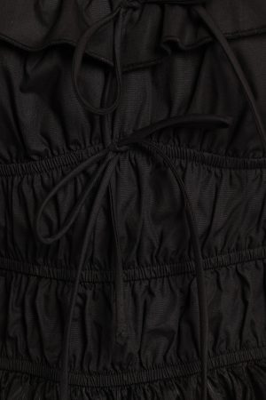 Vespera Smocked Top – Black