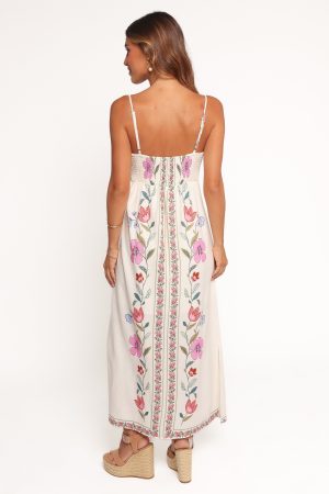 Vesta Midi Dress – Pink Multi