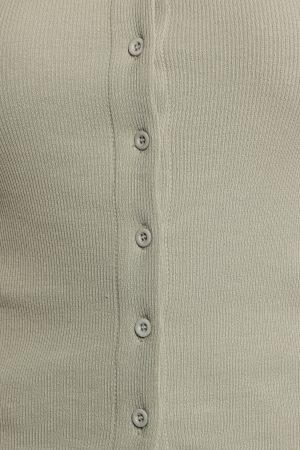 Wendi Cardigan Top – Khaki