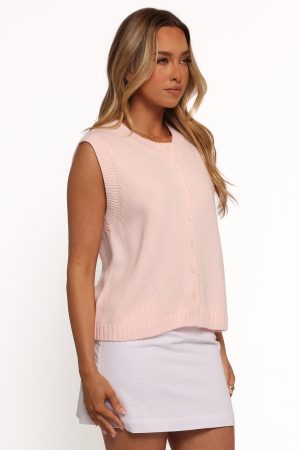 Weston Knit Vest – Pink