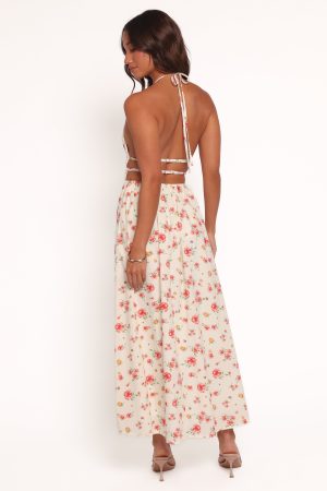 Wilder Halterneck Maxi Dress – Pink Floral