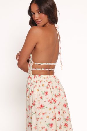 Wilder Halterneck Maxi Dress – Pink Floral