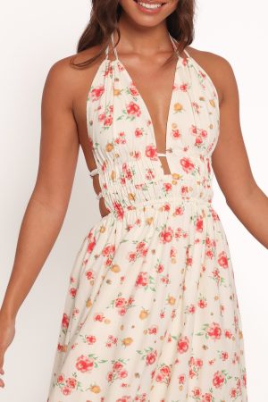 Wilder Halterneck Maxi Dress – Pink Floral