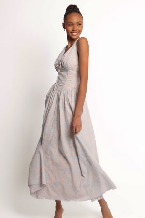 Wrenna Maxi Dress – Blue