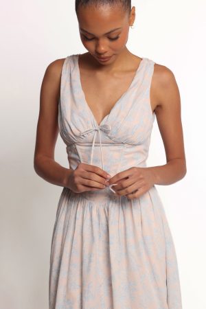 Wrenna Maxi Dress – Blue