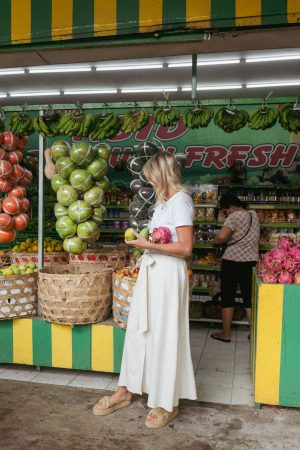 Xander Tie Waist Midi Skirt – Oatmeal