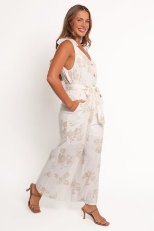 Xanthe Jumpsuit – Antique White