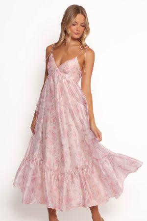 Xanthe Maxi Dress – Pink Floral