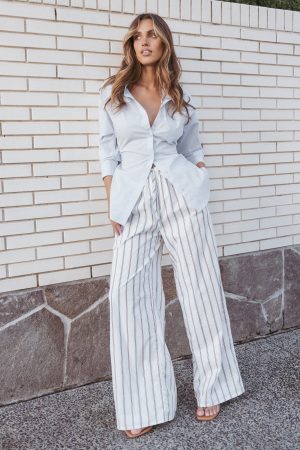 Yacra Tie Shirt – Pale Blue