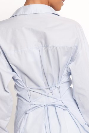 Yacra Tie Shirt – Pale Blue