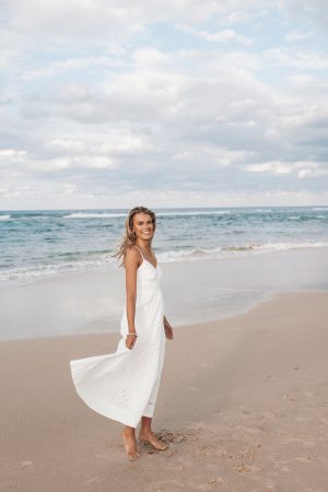 Yasmin Midi Dress – White