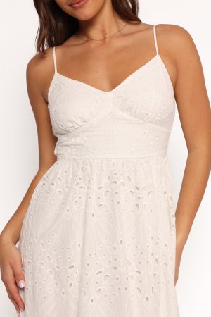 Yasmin Midi Dress – White