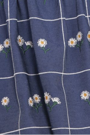 Yolande Midi Dress – Blue Floral