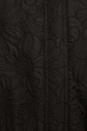 Yuki Tonal Embroidered Flower Jacket – Black