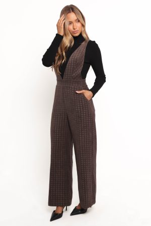 Yvettie Jumpsuit – Brown