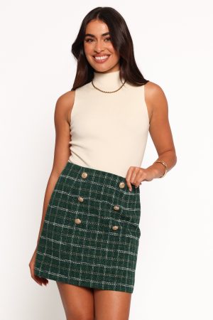 Zadia Mini Skirt – Green