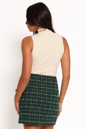 Zadia Mini Skirt – Green