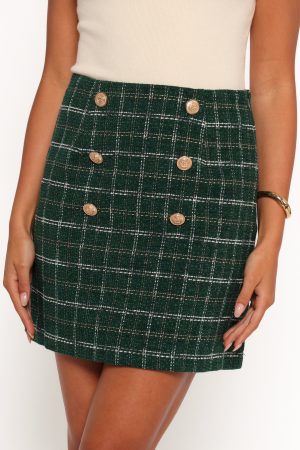 Zadia Mini Skirt – Green
