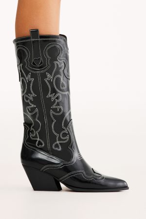 Zaine Boot – Black Shine