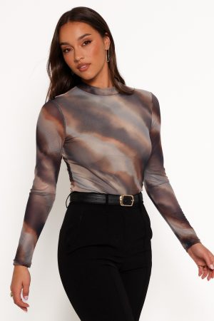 Zallocco Long Sleeve Top – Ombre Stripe