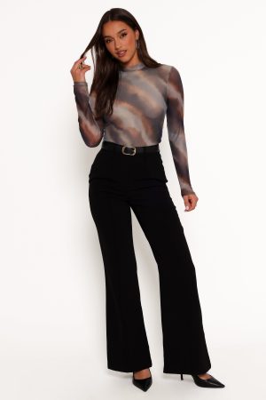 Zallocco Long Sleeve Top – Ombre Stripe