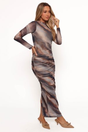 Zallocco Maxi Skirt – Ombre Stripe