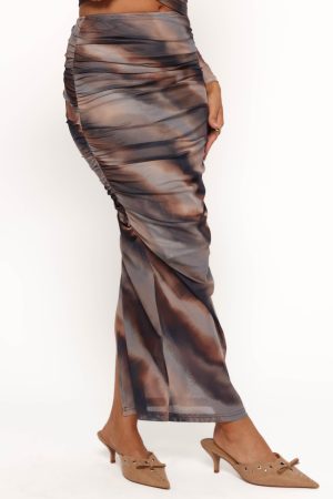 Zallocco Maxi Skirt – Ombre Stripe