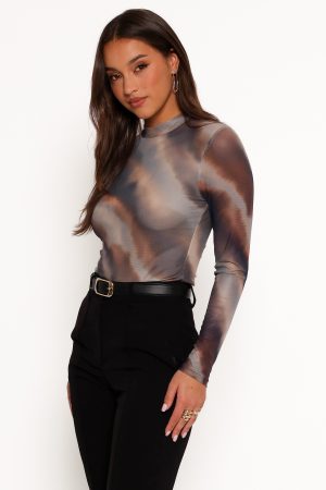 Zallocco Long Sleeve Top – Ombre Stripe